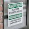 Signmission Safety Culture Sign, 3.5 in Width, Vinyl Decal, Rectangle, Bilingual OS-2PACK-SF-D-35-L-10875 - alternate 5